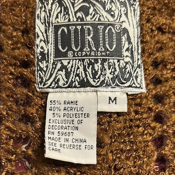 Brown Women's Sweater Vest - Picture 2 of 4